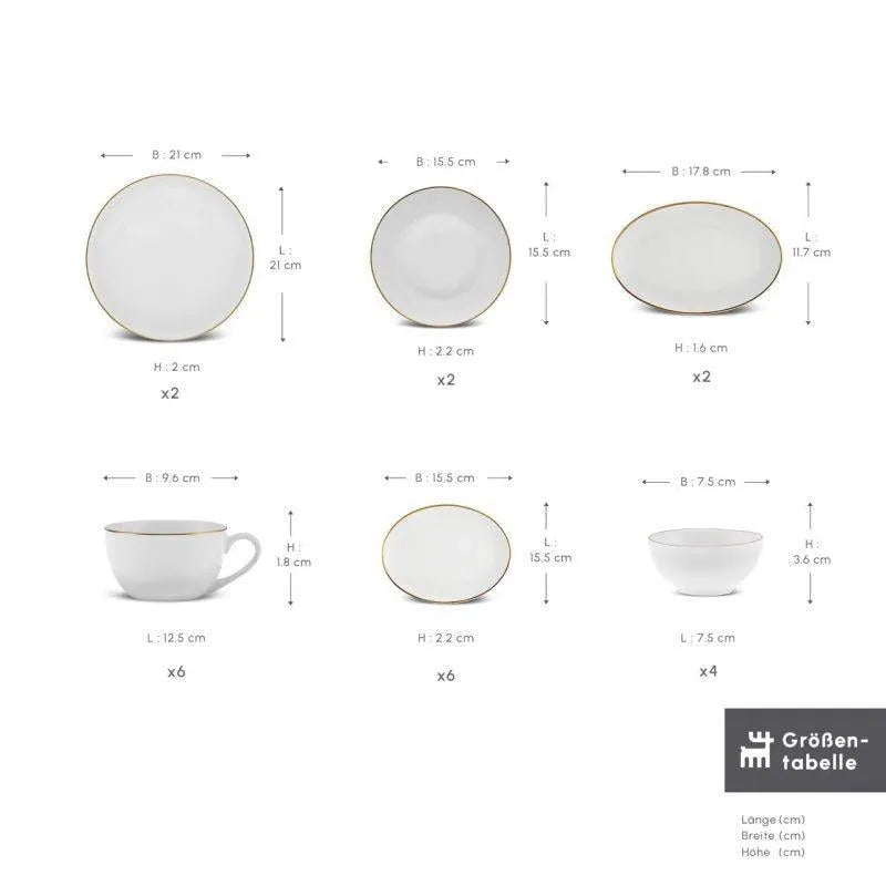 Karaca Marcelo 26 Parça Yeni Nesil Kemik Kahvaltı Takımı – 6 Kişilik, Beyaz Altın Detaylı-Yemek Takimi-Prenseshome Leyweg-Prenseshome Leyweg