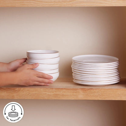 Karaca Meridian Gold 59 Parça Yemek Takımı – Sofranızda Işıltılı Bir Dokunuş-Yemek Takimi-Prenseshome Leyweg-Prenseshome Leyweg