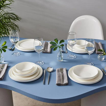 Karaca Beyaz Bone Porselen 24 Parça Saturn Yemek Takımı – 6 Kişilik-Yemek Takimi-Prenseshome Leyweg-Prenseshome Leyweg