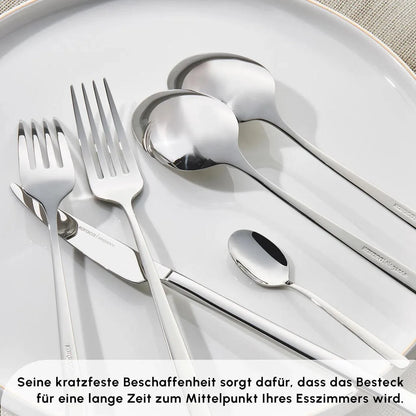 Karaca Boreas 84 Parça 12 Kişilik Çatal Kaşık Bıçak Takımı – Paslanmaz Çelik-Sofra ürünleri-Prenseshome Leyweg-Prenseshome Leyweg