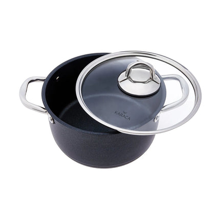 Karaca BioDiamond Steel Plus 7 Parça Tencere Seti – Elmas Güçlendirmeli Kaplama, İndüksiyon Uyumlu-mutfak urunleri-Prenseshome Leyweg-Prenseshome Leyweg