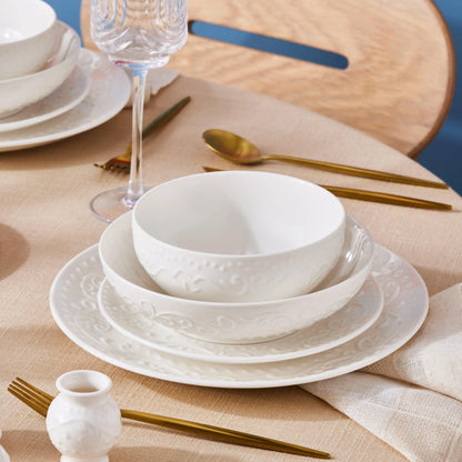 Karaca Forever Bone Even 56 Parça Yemek Takımı – Sofralarda Dengeli ve Şık Sunumlar-Sofra ürünleri-Prenseshome Leyweg-Prenseshome Leyweg