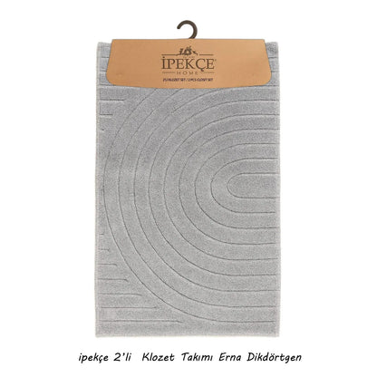 İpekçe Pamuklu 2’li Banyo Paspas Seti Sunset - Dikdörtgen (60x100 cm & 50x60 cm)-Banyo ürünleri-Prenseshome Leyweg-Prenseshome Leyweg