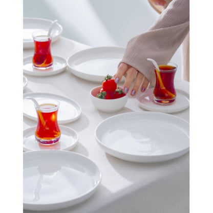 Acar Aden 6 Kişilik 32 Parça Kahvaltı Seti – Beyaz Porselen-Yemek Takimi-Prenseshome Leyweg-Prenseshome Leyweg