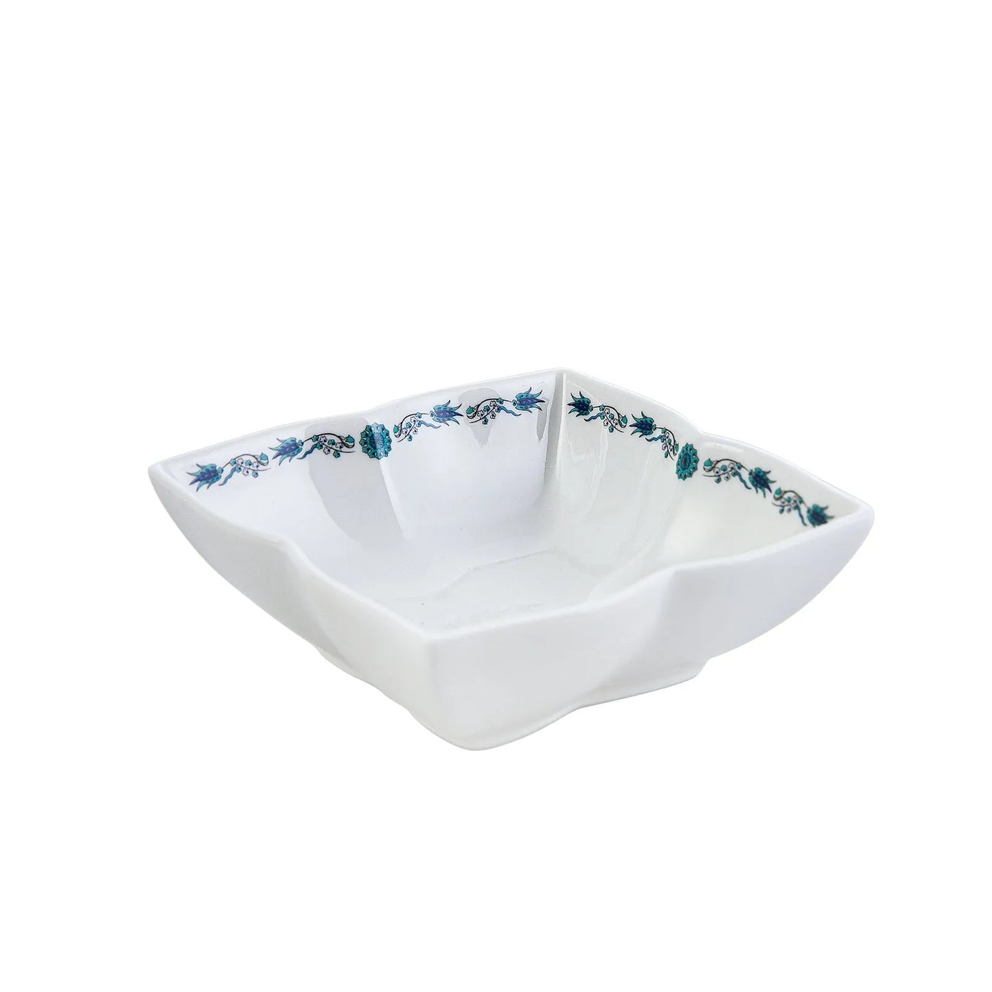 Karaca İznik 32 Parça Kahvaltı Takımı – 6 Kişilik Kare Desenli Porselen Set-Sofra ürünleri-Prenseshome Leyweg-Prenseshome Leyweg