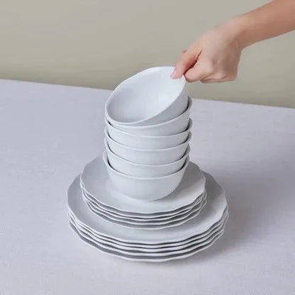 Karaca Scalloped 18 Parça 6 Kişilik Yemek Takımı – Mikrodalga ve Bulaşık Makinesine Uygun-Yemek Takimi-Prenseshome Leyweg-Prenseshome Leyweg