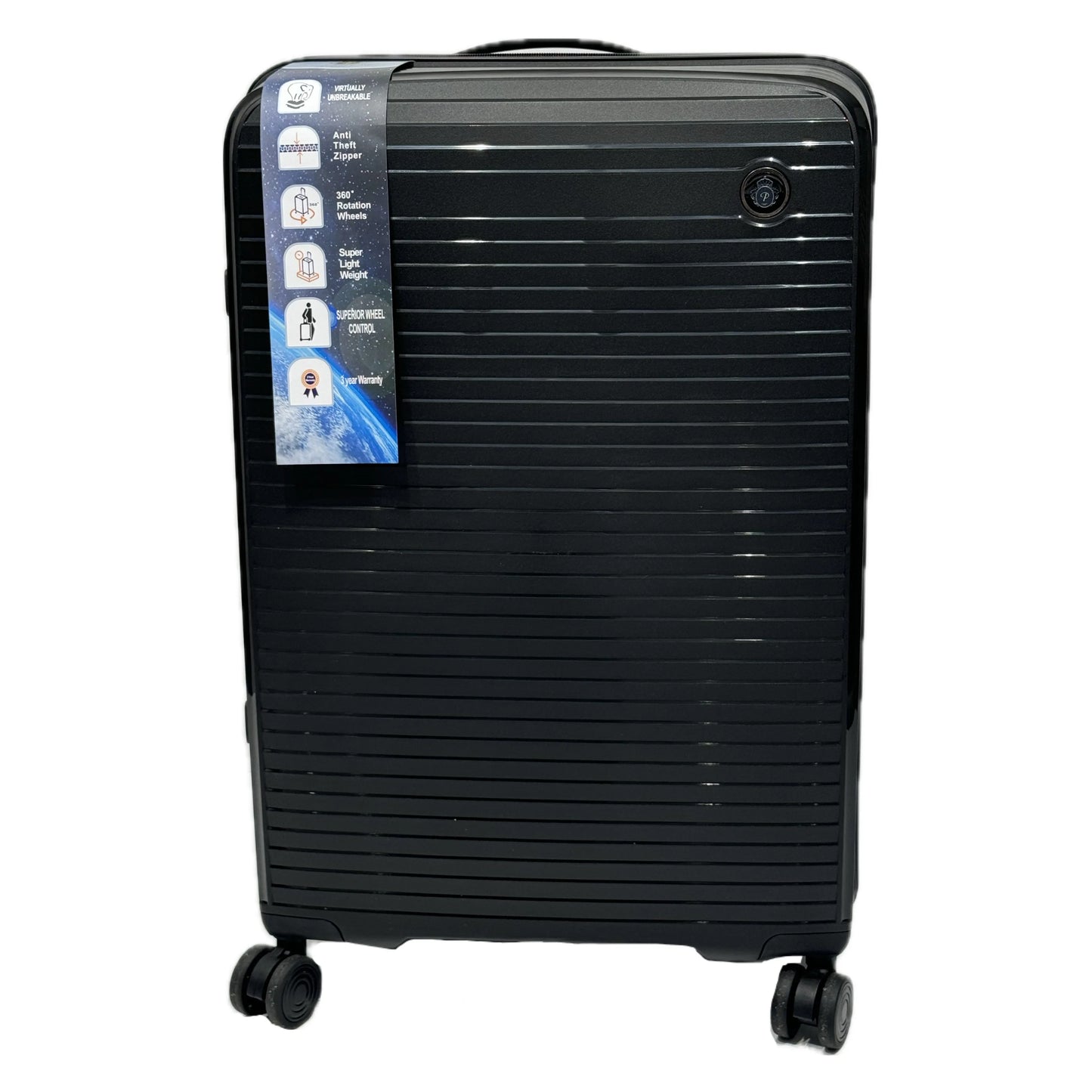 3’lü Valiz Seti – 20’’ / 24’’ / 28’’ | Dayanıklı PP Malzeme | 360° Tekerlekli Siyah-Prenseshome Leyweg-Prenseshome Leyweg