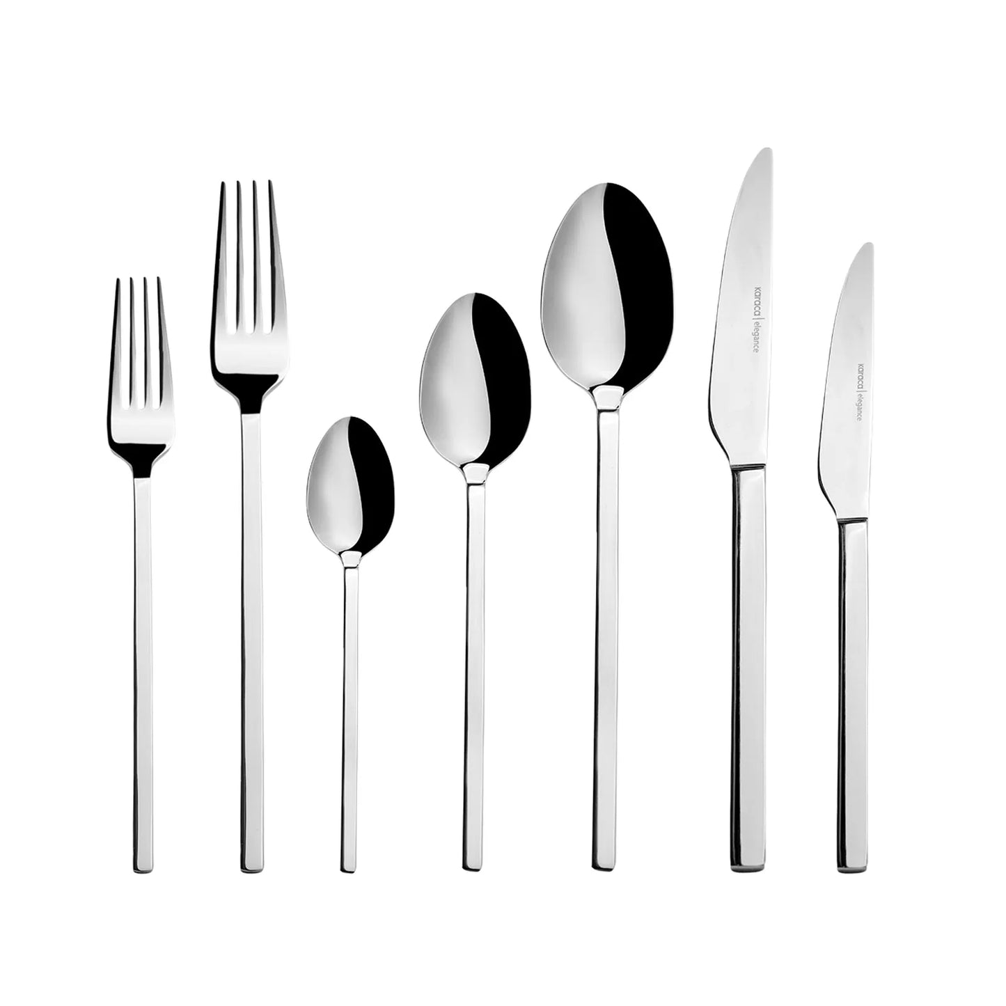 Karaca Elegance Pallas Platin 84 Parça 12 Kişilik Paslanmaz Çelik Sofra Takımı-Sofra ürünleri-Prenseshome Leyweg-Prenseshome Leyweg