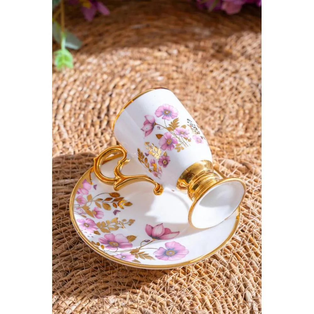 Acar Parlin 6 Kisilik Kahve Fincani Takimi - 90 ml-Prenseshome Leyweg-Prenseshome Leyweg