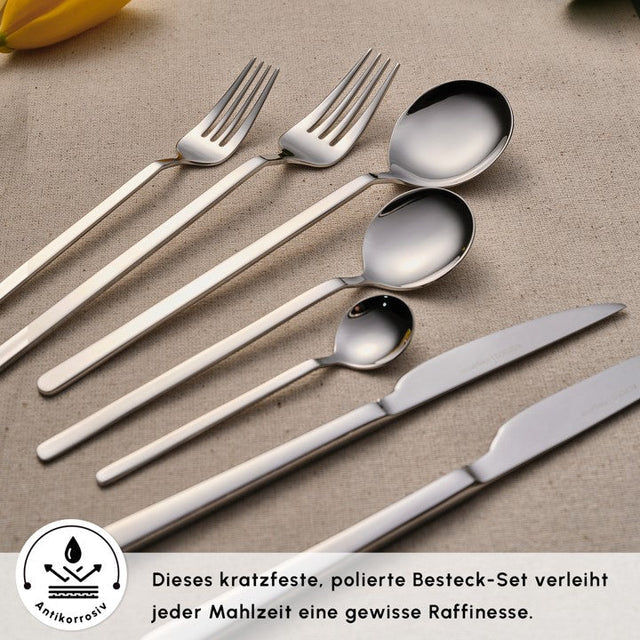 Karaca Gale Elegance 84 Parça 12 Kişilik Paslanmaz Çelik Çatal Bıçak Seti-Sofra ürünleri-Prenseshome Leyweg-Prenseshome Leyweg
