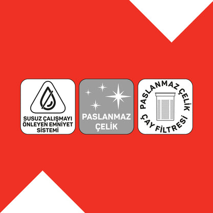 Arzum Deminde Çay Makinesi – Paslanmaz Çelik, Işıklı Göstergeli, Enerji Tasarruflu-Elektronik ürün-Prenseshome Leyweg-Prenseshome Leyweg