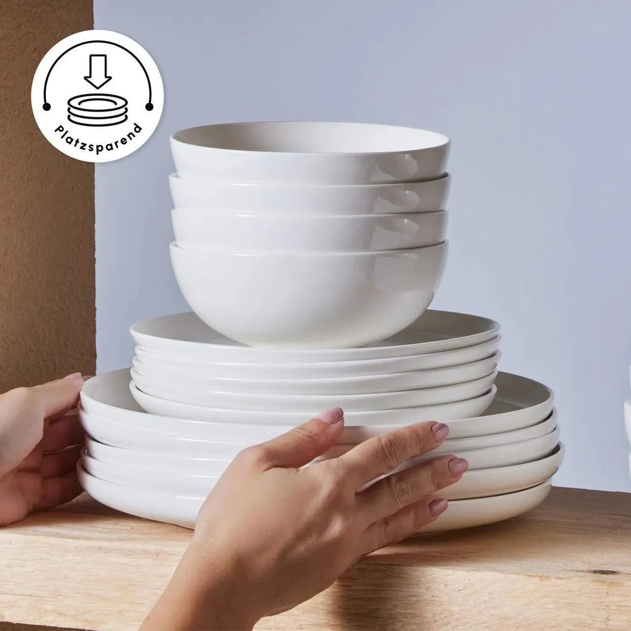 Karaca Favaro 12 Kişilik Yeni Nesil Kemik Beyaz Sofra Takımı – 53 Parça-Yemek Takimi-Prenseshome Leyweg-Prenseshome Leyweg