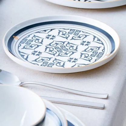 Acar Hera Siyah-Beyaz 6 kişilik 27 parca yemek takımı-Yemek Takimi-Prenseshome Leyweg-Prenseshome Leyweg