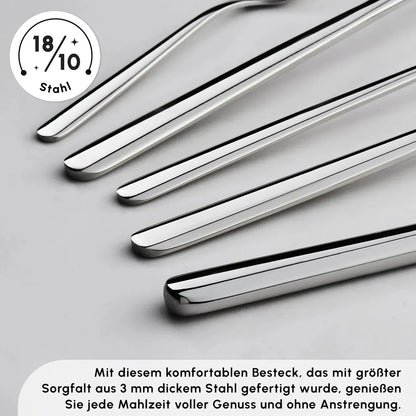 Karaca Boreas 84 Parça 12 Kişilik Çatal Kaşık Bıçak Takımı – Paslanmaz Çelik-Sofra ürünleri-Prenseshome Leyweg-Prenseshome Leyweg