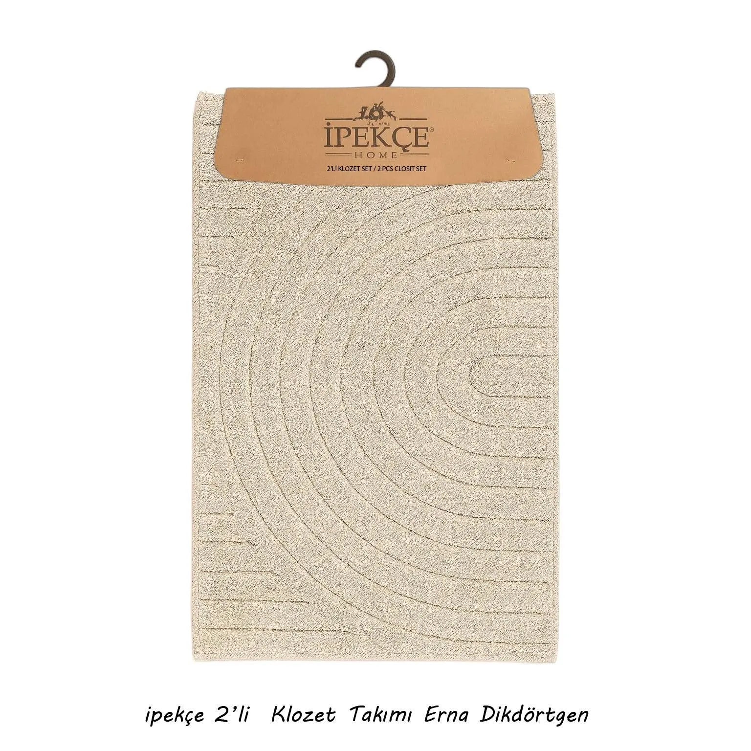 İpekçe Pamuklu 2’li Banyo Paspas Seti Sunset - Dikdörtgen (60x100 cm & 50x60 cm)-Banyo ürünleri-Prenseshome Leyweg-Prenseshome Leyweg