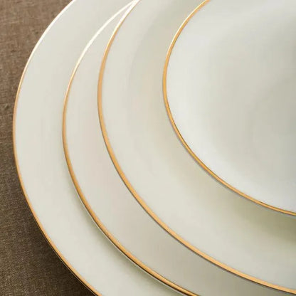 Karaca Fine Pearl Fame 58 Parça 12 Kişilik Yemek Takımı Gold Detayli-Yemek Takimi-Prenseshome Leyweg-Prenseshome Leyweg