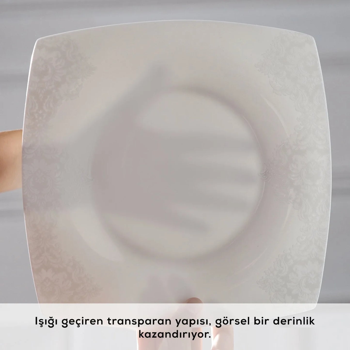 Karaca Helen Fine Pearl 62 Parça İnci Kare Yemek Takımı – Zarafetin Yeni Tanımı-Yemek Takimi-Prenseshome Leyweg-Prenseshome Leyweg