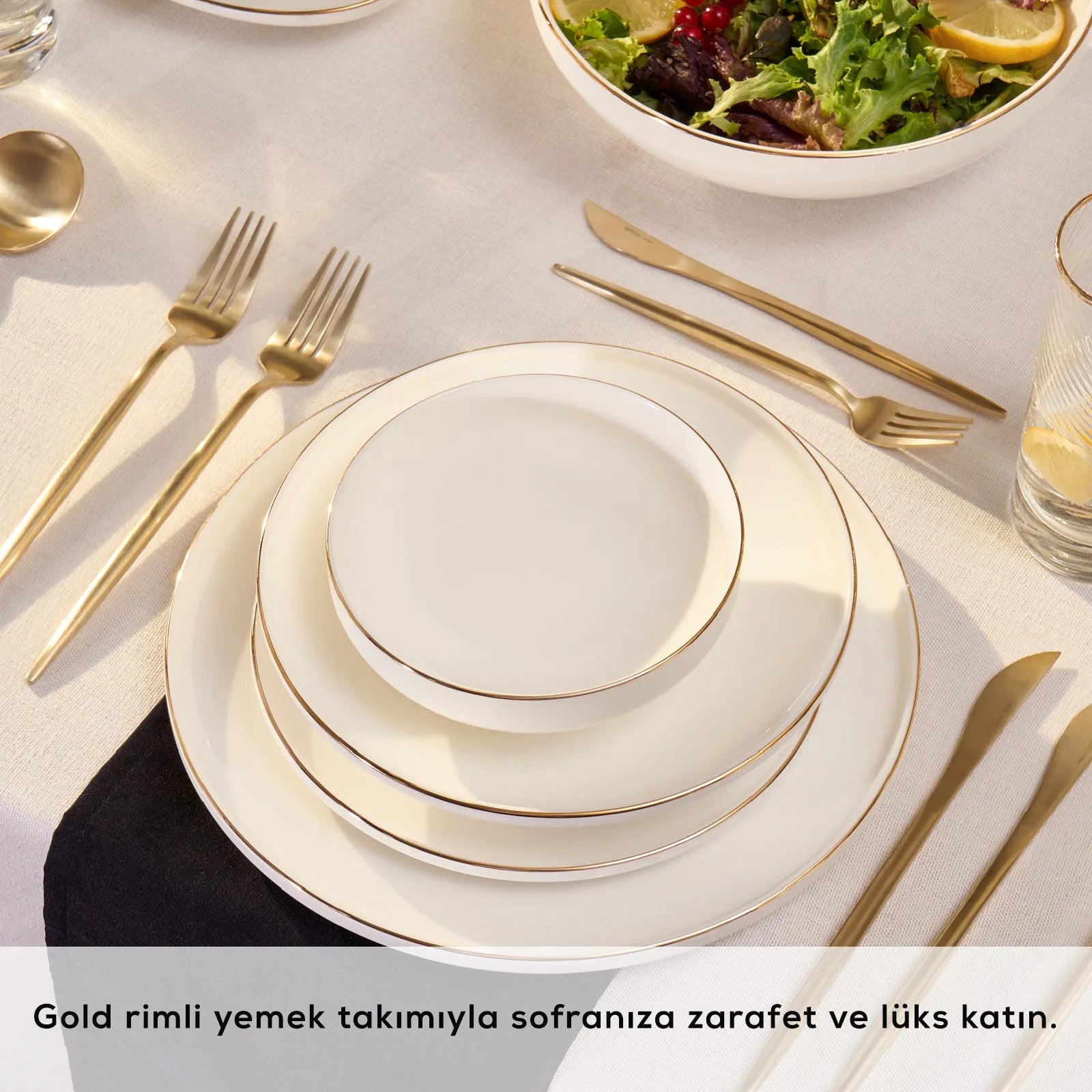 Karaca Meridian Gold 59 Parça Yemek Takımı – Sofranızda Işıltılı Bir Dokunuş-Yemek Takimi-Prenseshome Leyweg-Prenseshome Leyweg