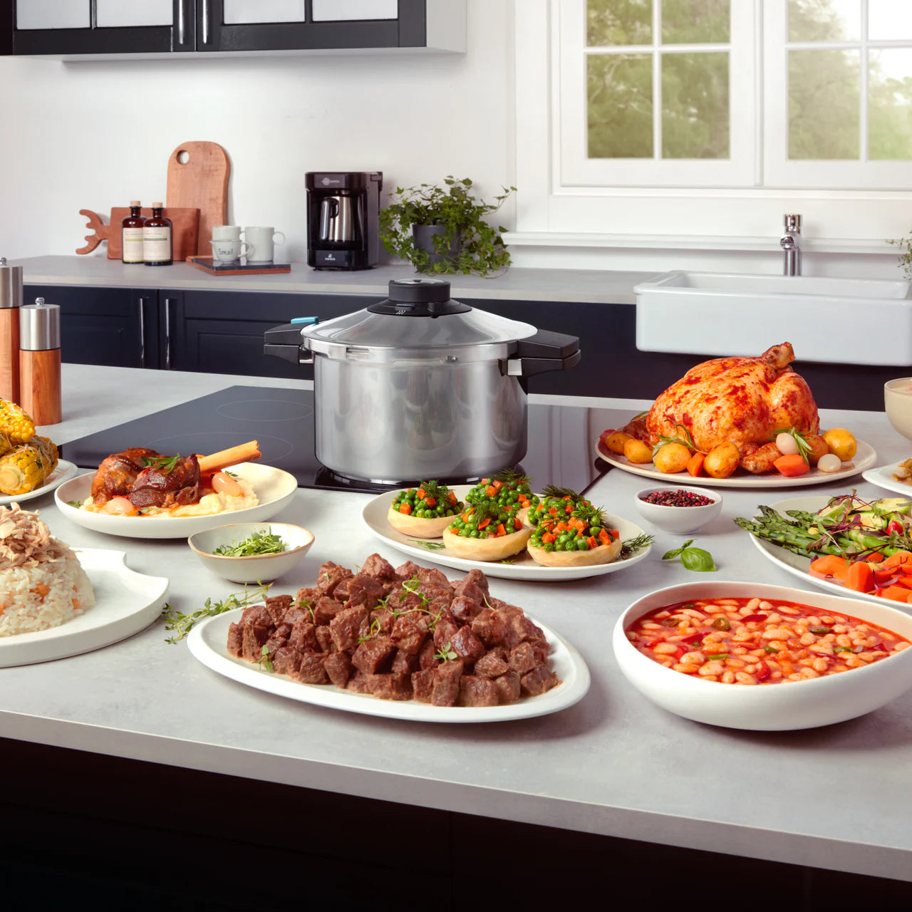 Karaca Quick & Safe Pressure Cooker Set, 4 L & 6 L-mutfak urunleri-Prenseshome Leyweg-Prenseshome Leyweg