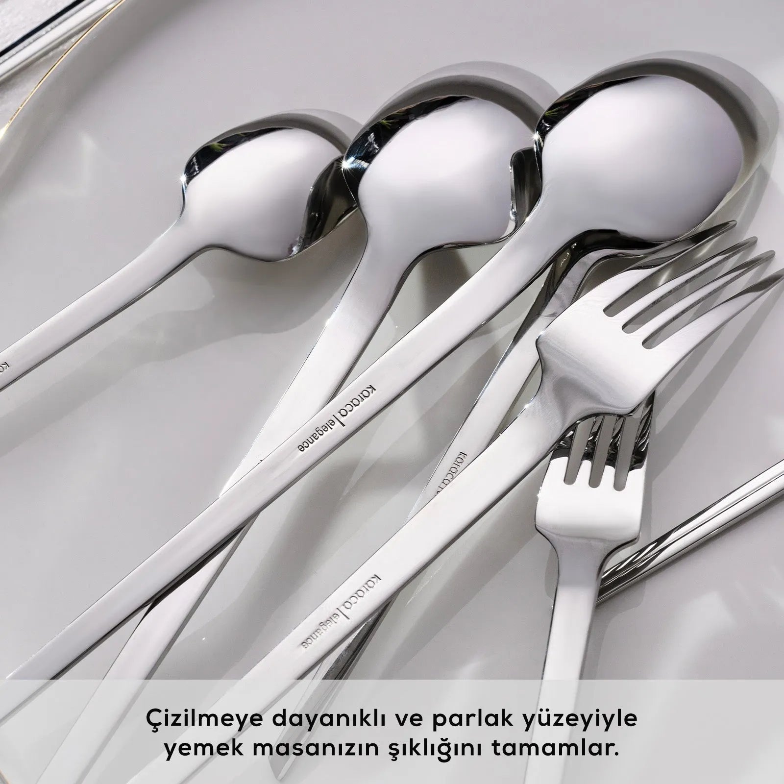 Karaca Elegance Midway Platin 84 Parça 12 Kişilik Sofra Çatal Kaşık Bıçak Seti-Sofra ürünleri-Prenseshome Leyweg-Prenseshome Leyweg