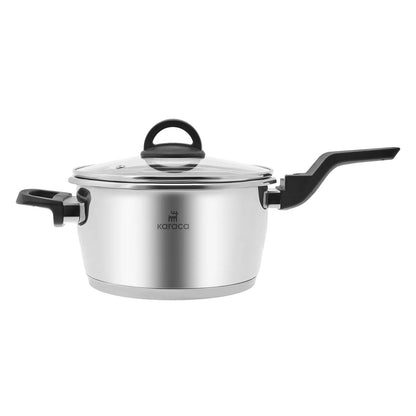 Karaca Elena 15 Parça Çelik Çeyiz Seti – Düdüklü Tencere, Çaydanlık ve Cezve Takımı, İndüksiyon Uyumlu-mutfak urunleri-Prenseshome Leyweg-Prenseshome Leyweg