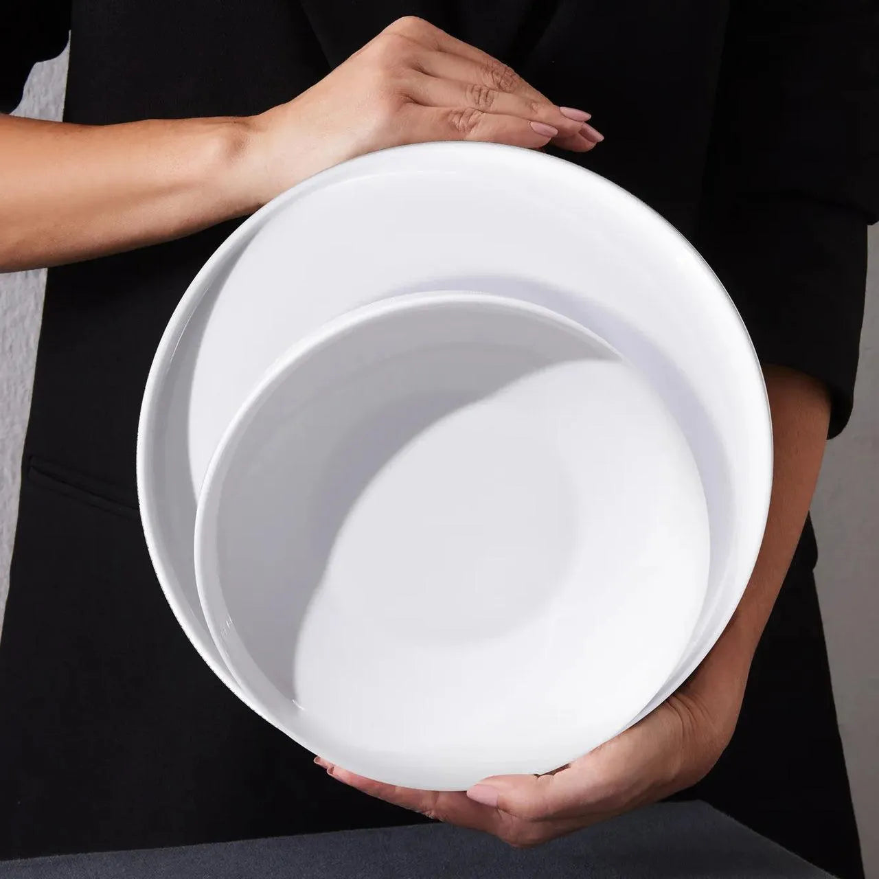 Karaca Felix 6 Kişilik 18 Parça Porselen Yemek Takımı - Beyaz-Yemek Takimi-Prenseshome Leyweg-Prenseshome Leyweg