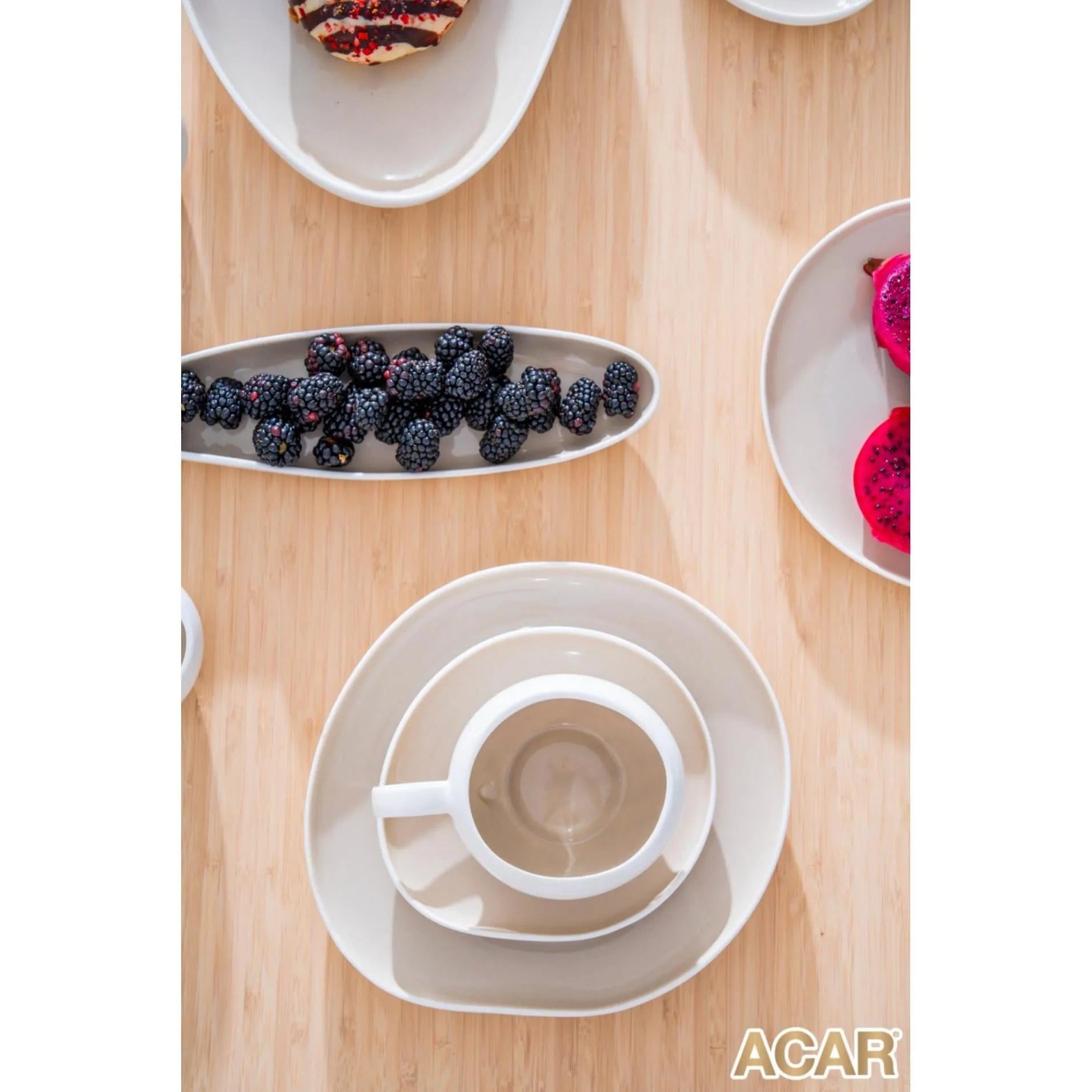 Acar Siena Bej 33 Parça Kahvaltı Seti-Yemek Takimi-Prenseshome Leyweg-Prenseshome Leyweg