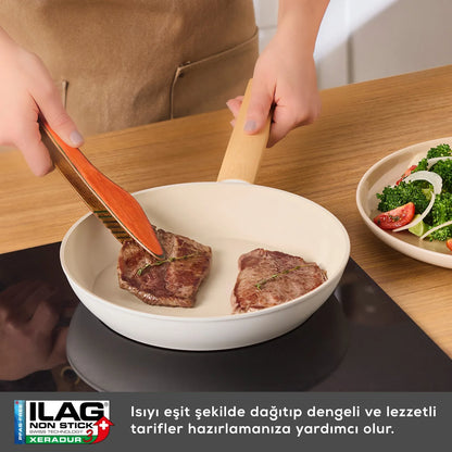 Karaca Swiss Crystal Ceramica Woody 7 Parça Tencere Seti – PFAS İçermez, İndüksiyon Uyumlu, Seramik Kaplama-mutfak urunleri-Prenseshome Leyweg-Prenseshome Leyweg