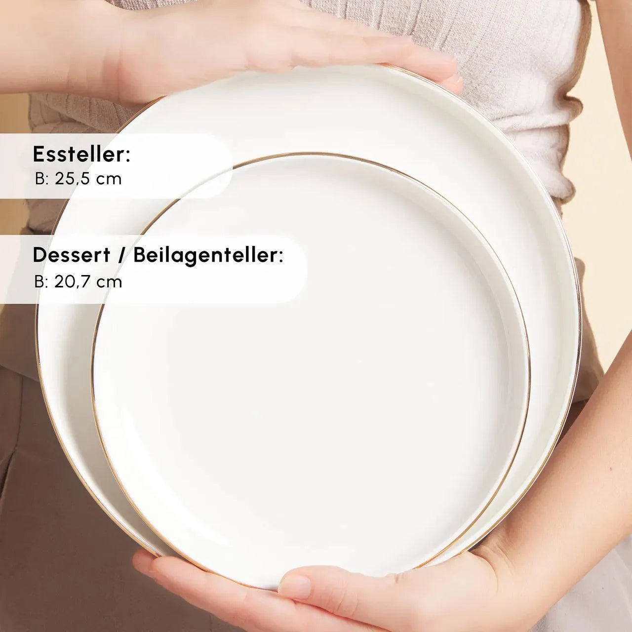 Karaca Stream Bone New Saturn Gold 12 Kişilik 59 Parça Porselen Yemek Takımı-Yemek Takimi-Prenseshome Leyweg-Prenseshome Leyweg