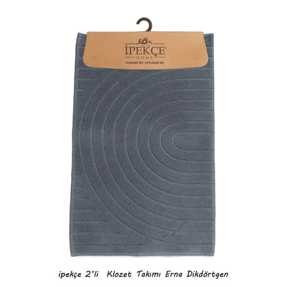 İpekçe Pamuklu 2’li Banyo Paspas Seti Sunset - Dikdörtgen (60x100 cm & 50x60 cm)-Banyo ürünleri-Prenseshome Leyweg-Prenseshome Leyweg