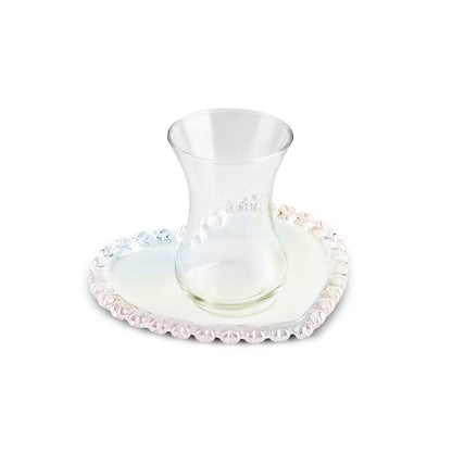 Karaca Rory 6 Kişilik 12 Parça Çay Seti – 130 ml (Kalp Şeklinde Alt Tabağı ile)-Sofra ürünleri-Prenseshome Leyweg-Prenseshome Leyweg