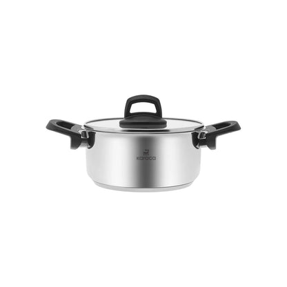 Karaca Elena 15 Parça Çelik Çeyiz Seti – Düdüklü Tencere, Çaydanlık ve Cezve Takımı, İndüksiyon Uyumlu-mutfak urunleri-Prenseshome Leyweg-Prenseshome Leyweg