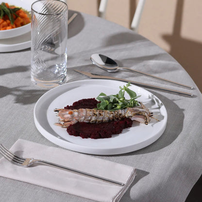 Karaca Felix 6 Kişilik 18 Parça Porselen Yemek Takımı - Beyaz-Yemek Takimi-Prenseshome Leyweg-Prenseshome Leyweg