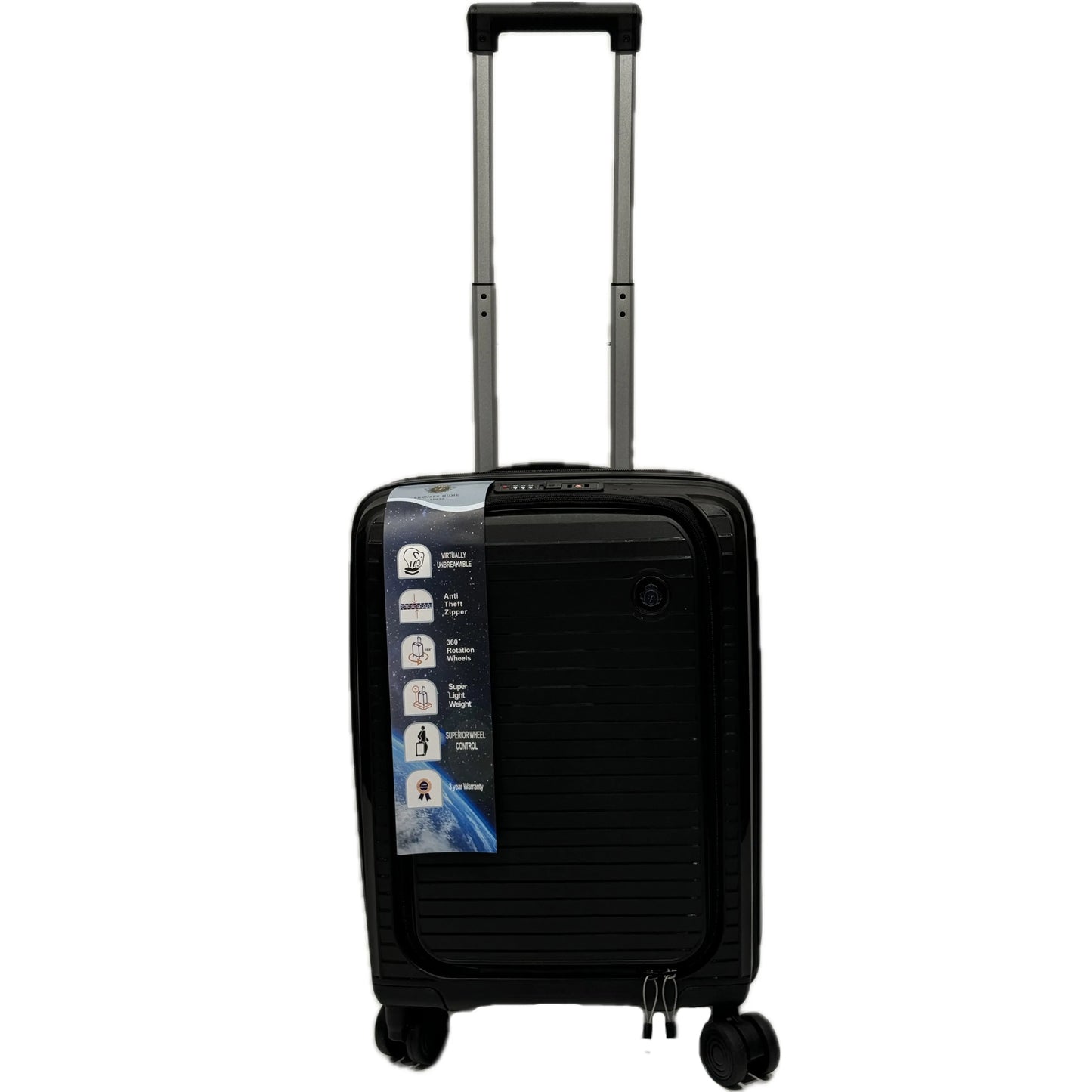 3’lü Valiz Seti – 20’’ / 24’’ / 28’’ | Dayanıklı PP Malzeme | 360° Tekerlekli Siyah-Prenseshome Leyweg-Prenseshome Leyweg