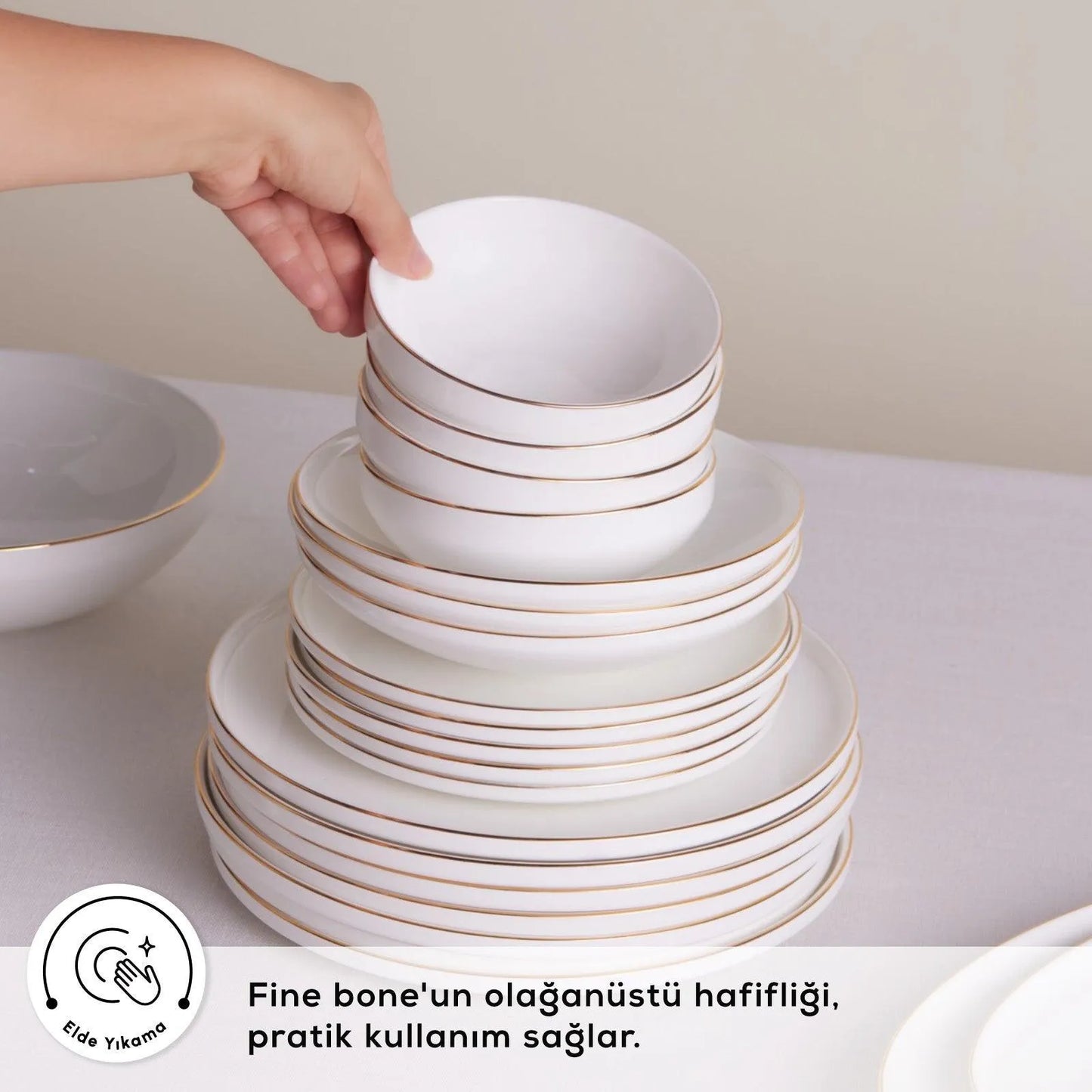 Karaca Meridian Gold 59 Parça Yemek Takımı – Sofranızda Işıltılı Bir Dokunuş-Yemek Takimi-Prenseshome Leyweg-Prenseshome Leyweg