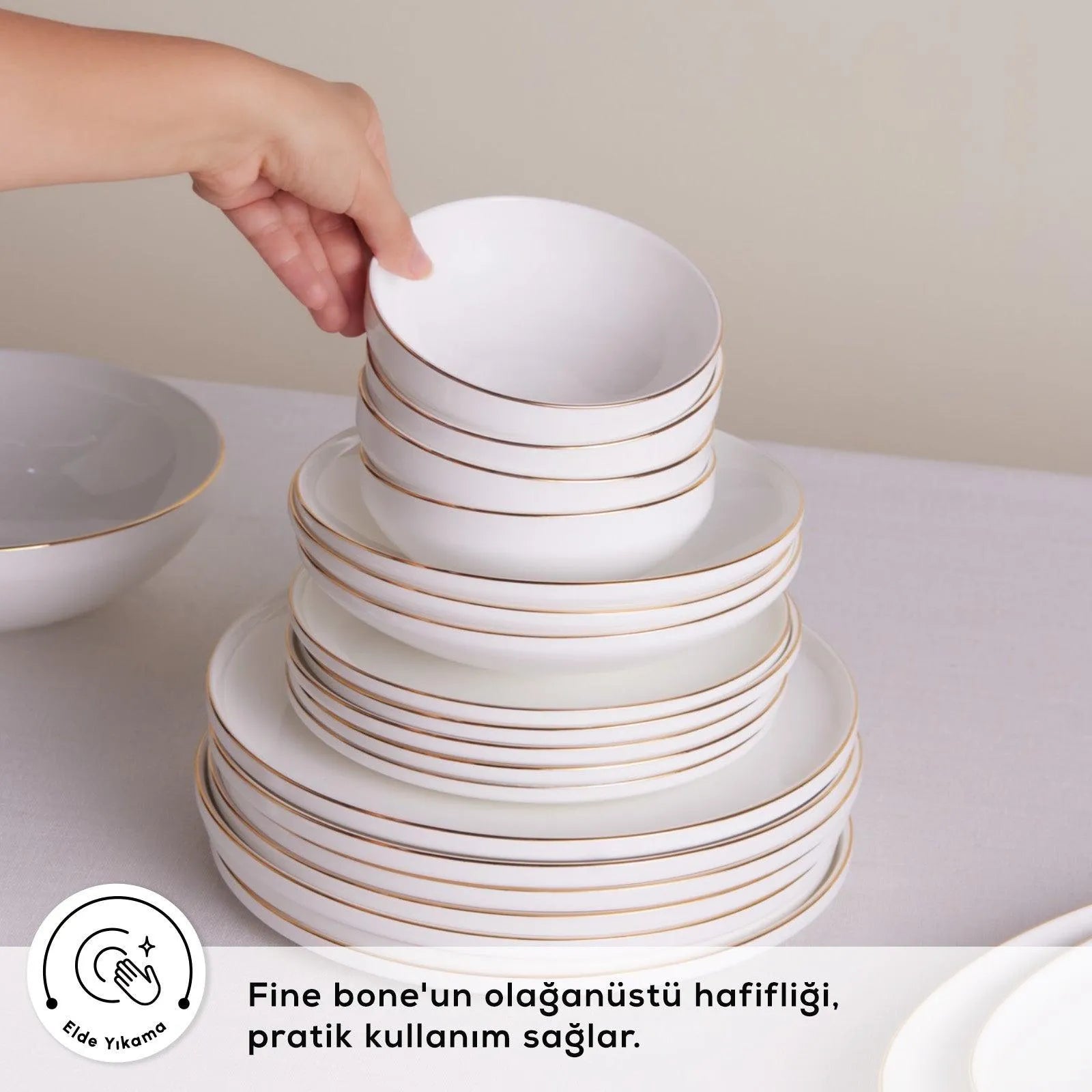 Karaca Meridian Gold 59 Parça Yemek Takımı – Sofranızda Işıltılı Bir Dokunuş-Yemek Takimi-Prenseshome Leyweg-Prenseshome Leyweg