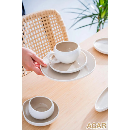 Acar Siena Bej 33 Parça Kahvaltı Seti-Yemek Takimi-Prenseshome Leyweg-Prenseshome Leyweg