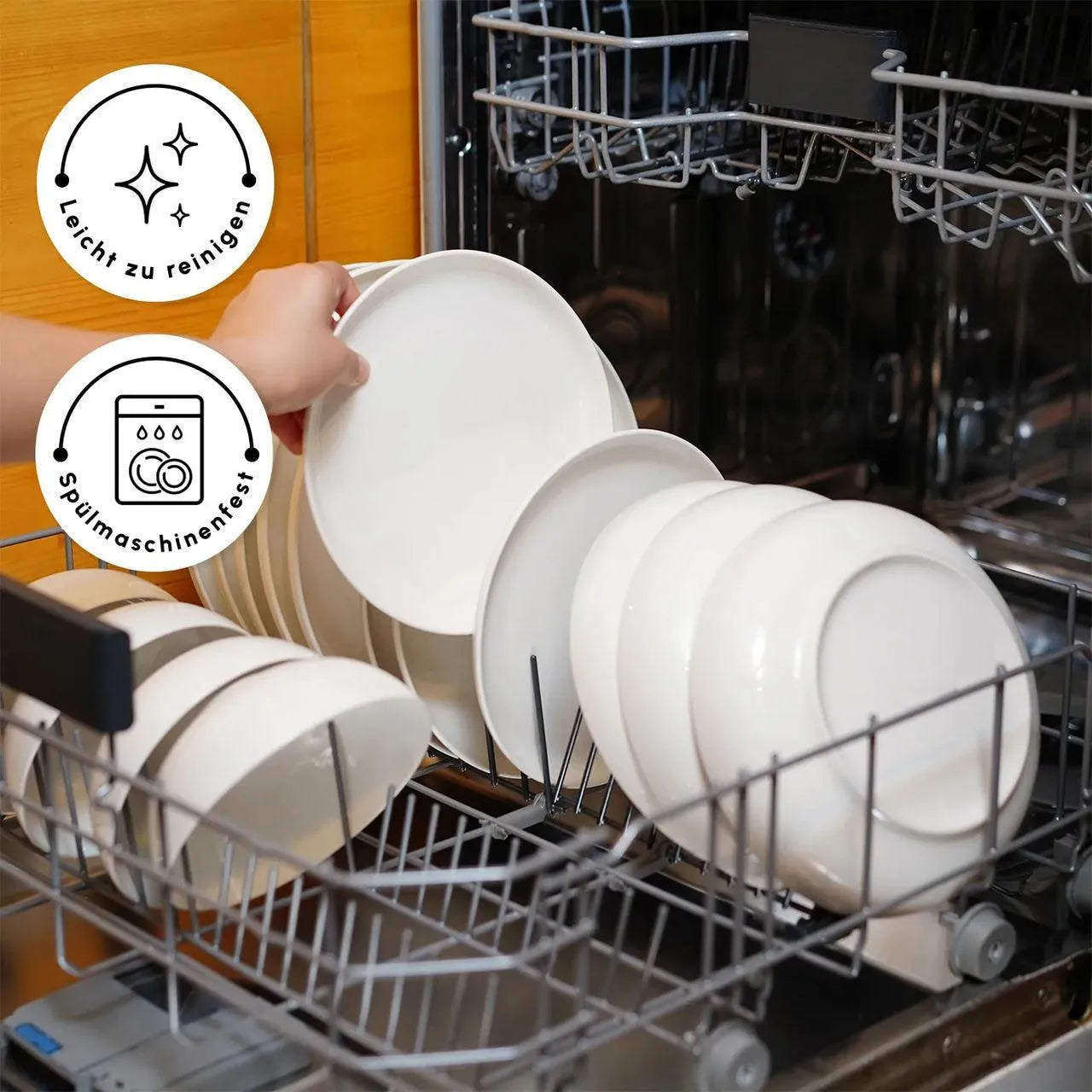 Karaca Favaro 12 Kişilik Yeni Nesil Kemik Beyaz Sofra Takımı – 53 Parça-Yemek Takimi-Prenseshome Leyweg-Prenseshome Leyweg