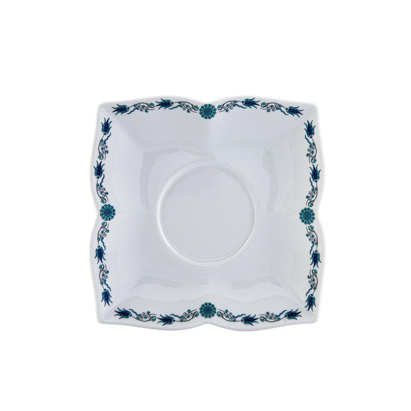 Karaca İznik 32 Parça Kahvaltı Takımı – 6 Kişilik Kare Desenli Porselen Set-Sofra ürünleri-Prenseshome Leyweg-Prenseshome Leyweg