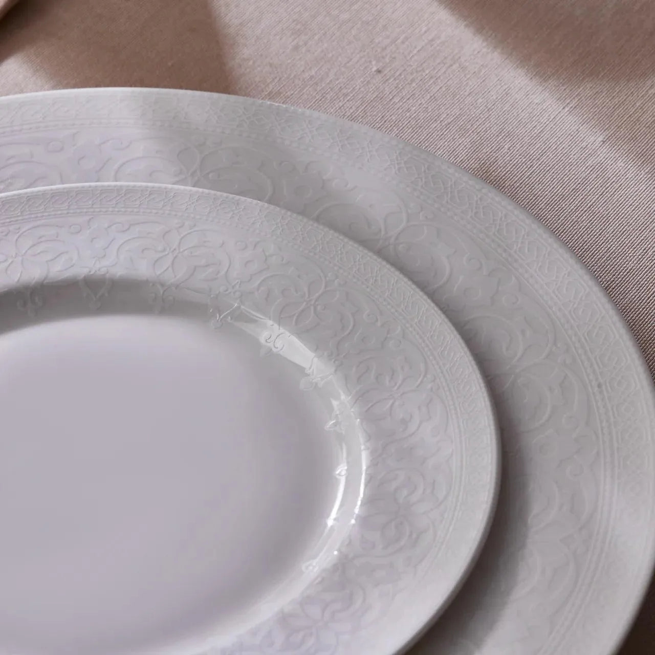 Karaca New Dome Porselen 6 Kişilik 24 Parça Sofra Takımı – Beyaz Zarafet-Yemek Takimi-Prenseshome Leyweg-Prenseshome Leyweg