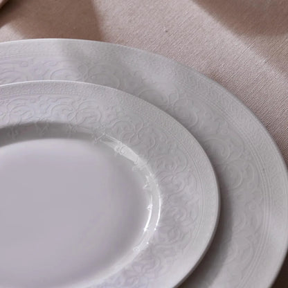 Karaca New Dome Porselen 6 Kişilik 24 Parça Sofra Takımı – Beyaz Zarafet-Yemek Takimi-Prenseshome Leyweg-Prenseshome Leyweg