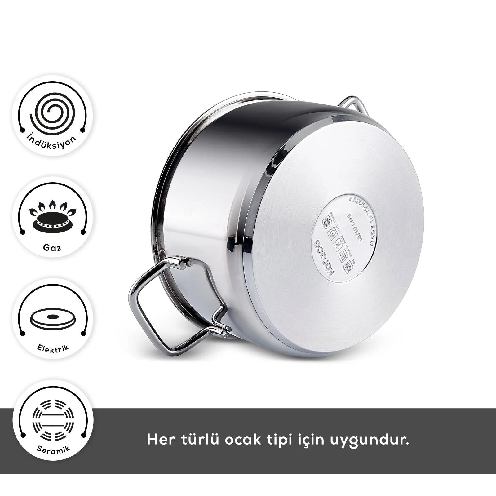 Karaca Belgrad 15 Parça Çelik Çeyiz Seti – İndüksiyon Tabanlı Tencere, Çaydanlık ve Cezve Takımı-mutfak urunleri-Prenseshome Leyweg-Prenseshome Leyweg