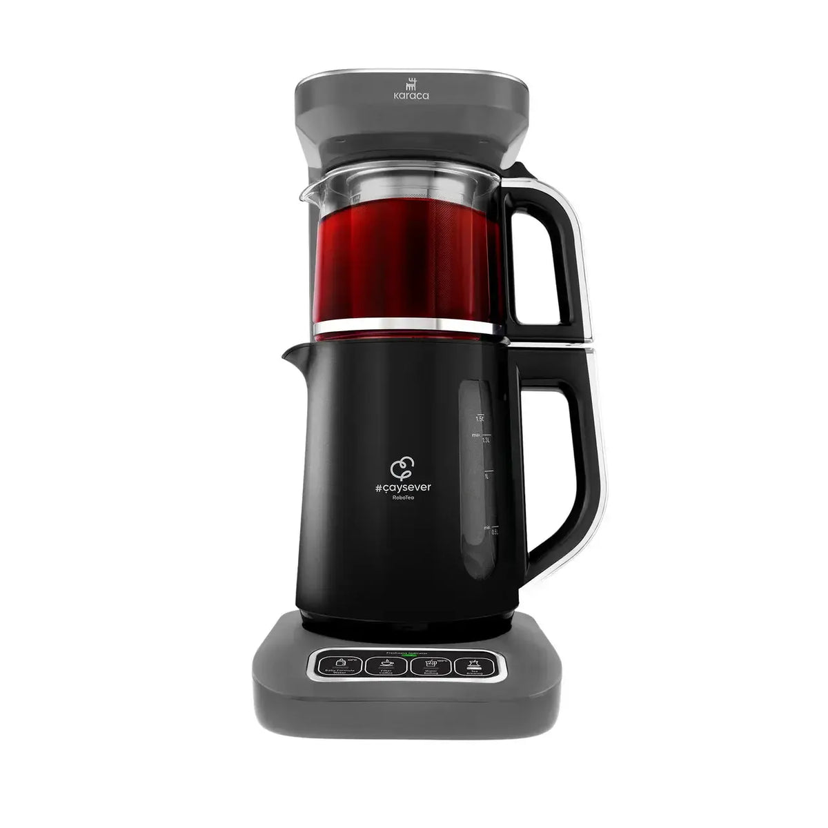 Karaca Robotea Pro 4 in 1 Konuşan Otomatik Çay Makinesi Su Isıtıcı ve Filtre Kahve Demleme Makinesi 2500W Space Gray-Elektronik ürün-Prenseshome Leyweg-Prenseshome Leyweg