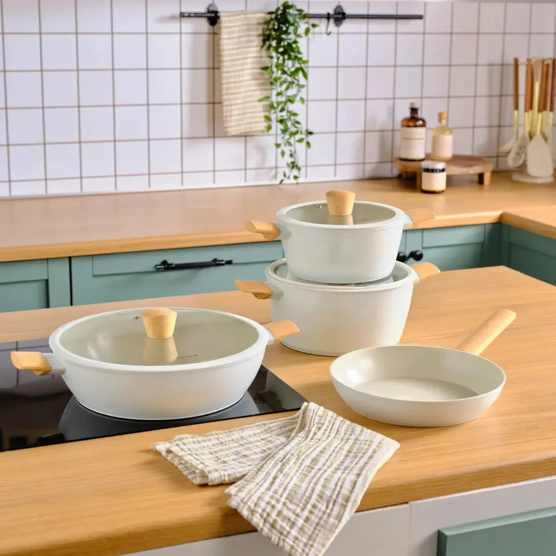 Karaca Swiss Crystal Ceramica Woody 7 Parça Tencere Seti – PFAS İçermez, İndüksiyon Uyumlu, Seramik Kaplama-mutfak urunleri-Prenseshome Leyweg-Prenseshome Leyweg