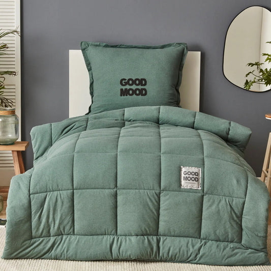 Karaca Home Motto Cotton Comfort Tek Kişilik Uyku Seti – Petrol-Yatak Odasi-Prenseshome Leyweg-Prenseshome Leyweg