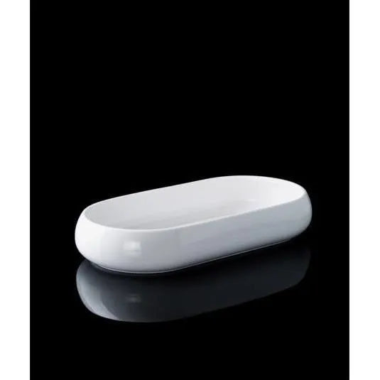 Acar Bianco Perla Oval Servis Tabağı 35 x 18 x 6 cm-Prenseshome Leyweg-Prenseshome Leyweg