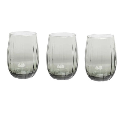 Pasabahce 3’lu LINKA Su Bardagi Seti - Gri 240 cc-Cam urunler-Prenseshome Leyweg-Prenseshome Leyweg