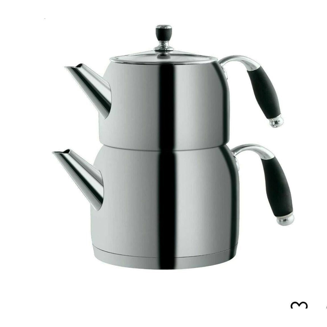 Mulex Midi Caydanlik Takimi 1,5L + 0,7L - Induksiyon Uyumu - Celik-mutfak urunleri-Prenseshome Leyweg-Prenseshome Leyweg