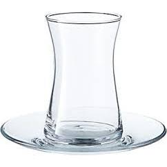 Pasabahce Heybeli 12 Parca Cay Seti - 170 cc Bardak - 126 mm Tabak-Cam urunler-Prenseshome Leyweg-Prenseshome Leyweg