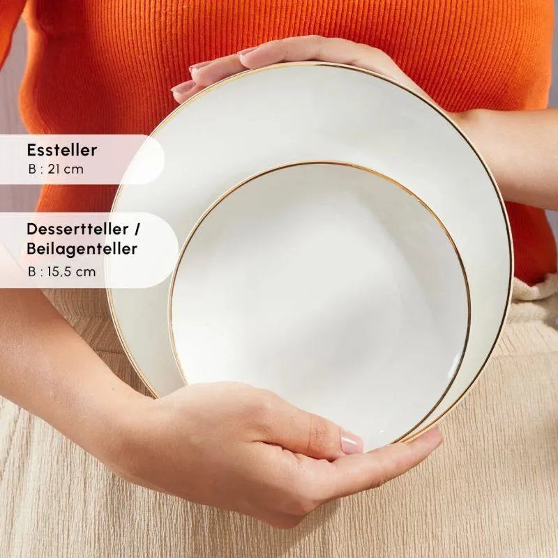 Karaca Marcelo 26 Parça Yeni Nesil Kemik Kahvaltı Takımı – 6 Kişilik, Beyaz Altın Detaylı-Yemek Takimi-Prenseshome Leyweg-Prenseshome Leyweg